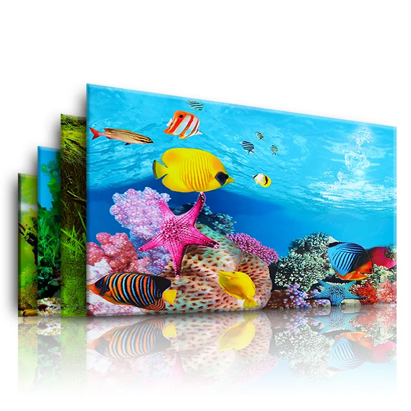 Aquarium Plant Design - Hintergrund für Aquarium 3D Aufkleber Poster