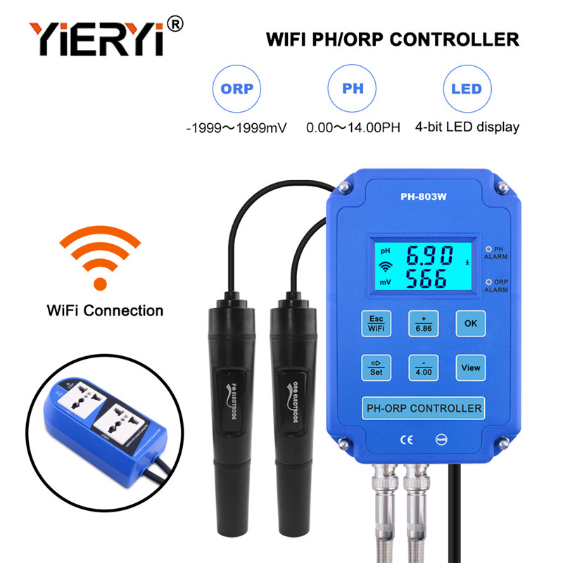Planted Aquarium Test Kit - Yieryi Digitaler PH WiFi ORP Redox