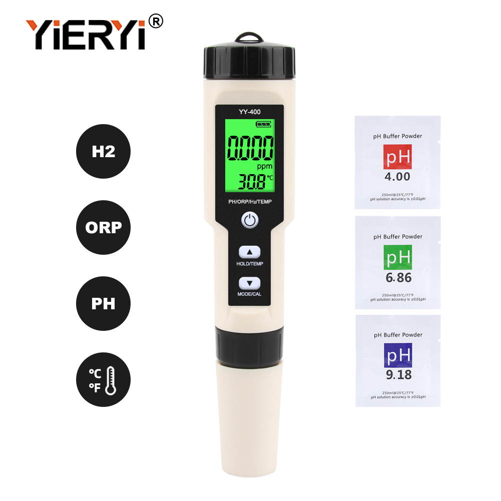Planted Aquarium Test Kit - Yieryi Wasserstoff-Wassertester 4-in-1 H2 PH ORP