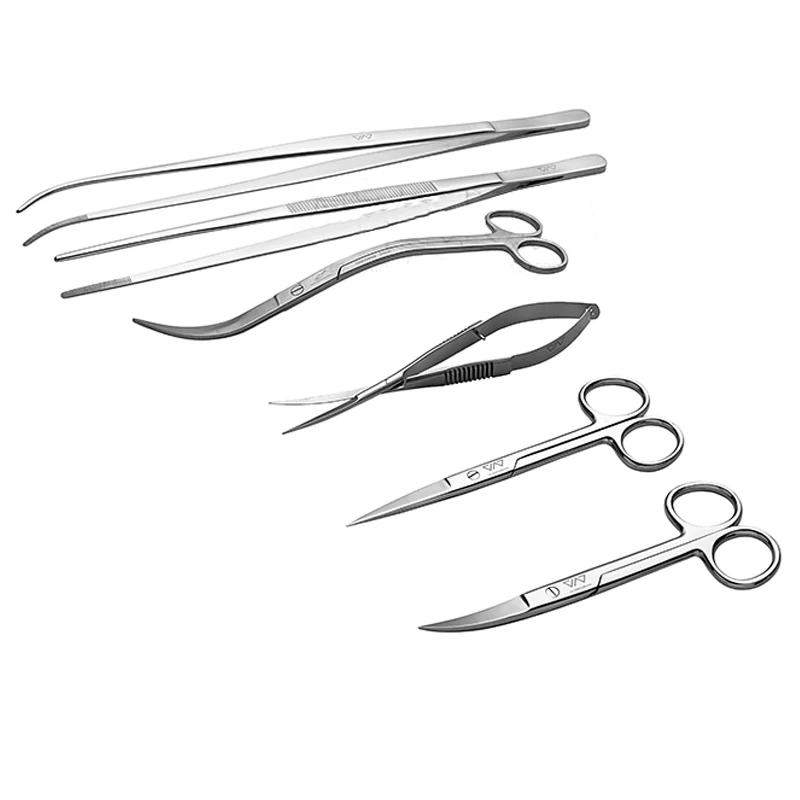 Planted Aquarium Ada - VIV Aquascaping Tools Pro-ADA Edelstahl-Set mit