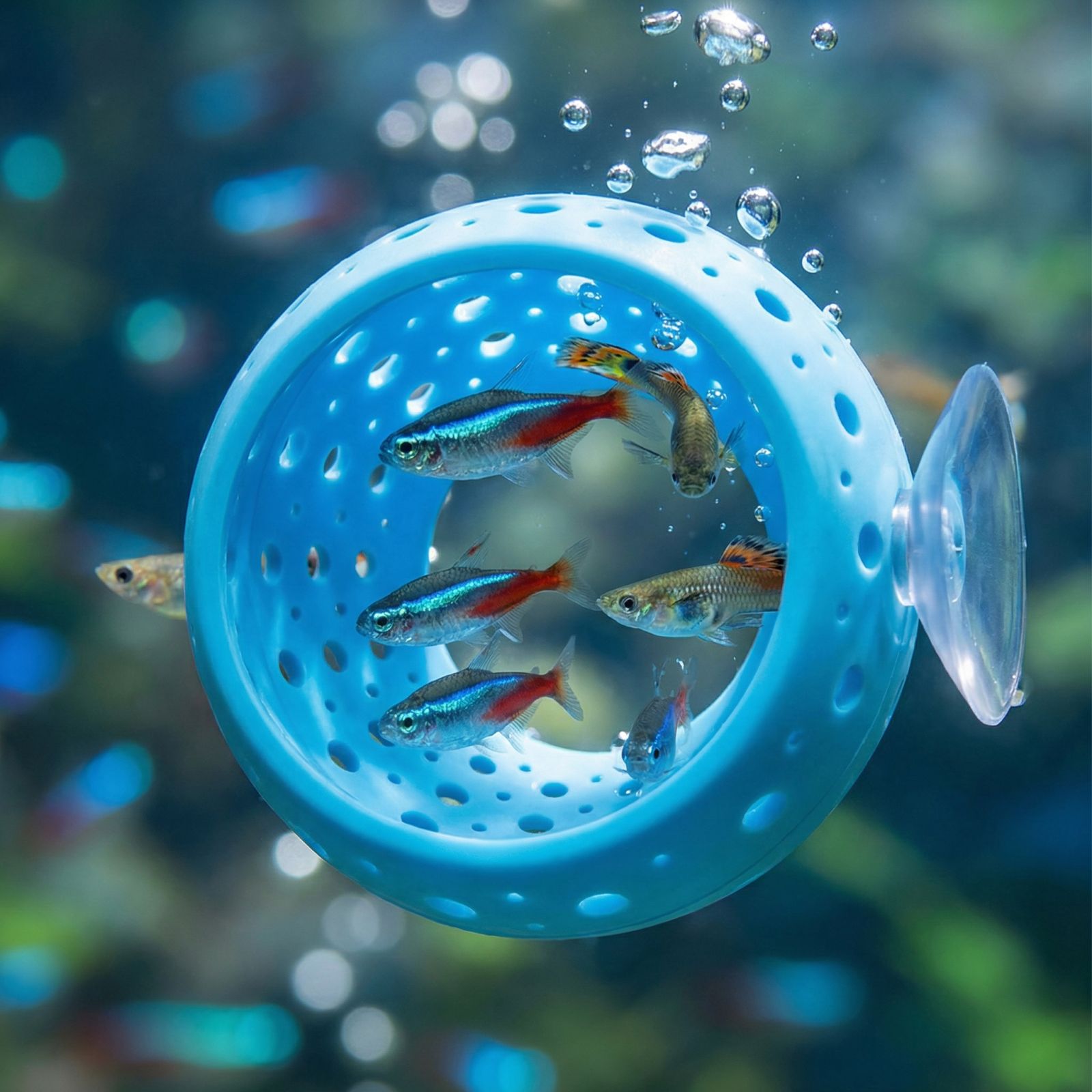 Aquarium Plant Design - Betta Glühbirnen-Verstecktunnel für Aquarien mit Saugnapf