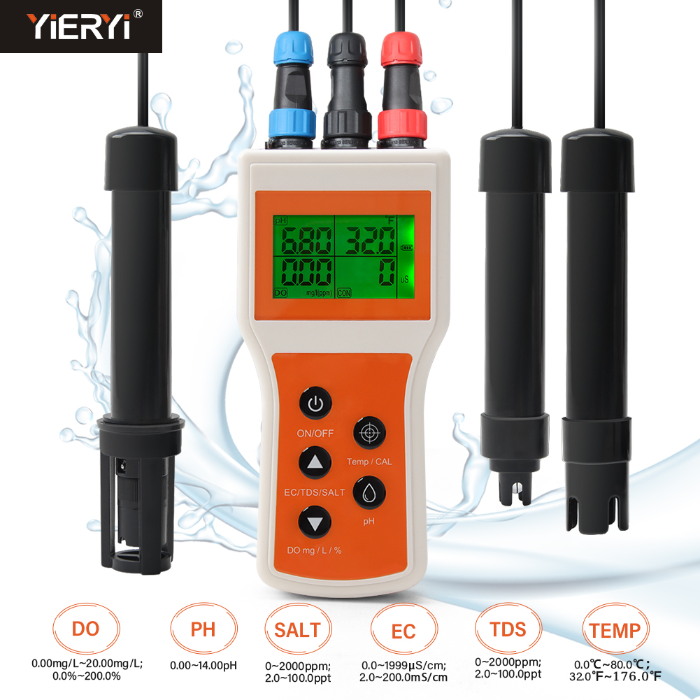 Planted Aquarium Test Kit - Smart Messgerät für gelösten Sauerstoff ph/do/tds/ec/Temperatur/Salzgehalt