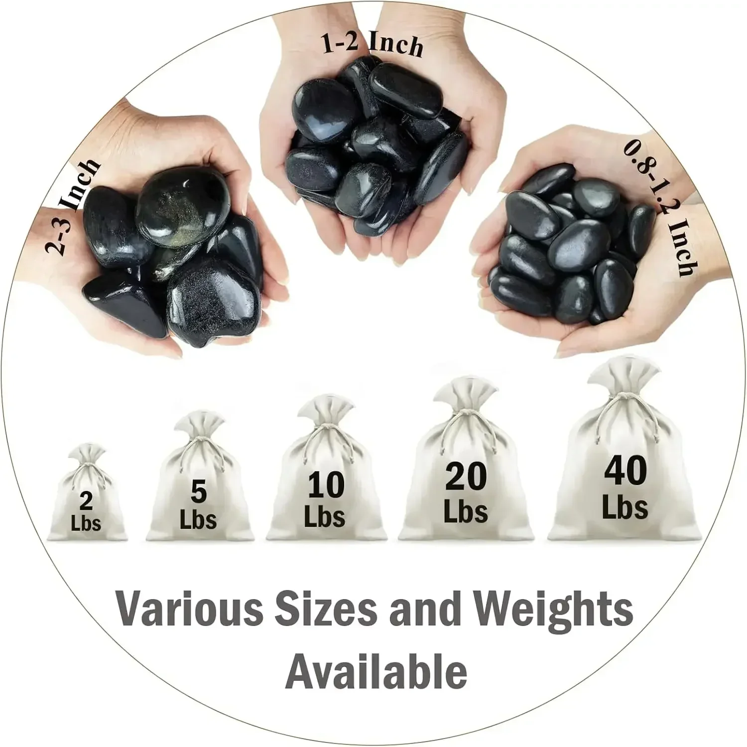 40 lbs schwarze Flusssteine fü – Aquarium Planted Fish Bewertung und Preis