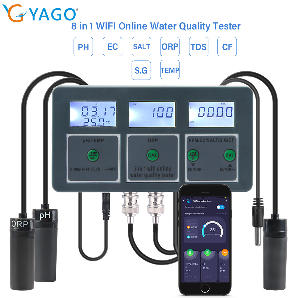 YAGO 8-in-1 WLAN Aquarium Wass – Planted Aquarium Test Kit Bewertung und Preis