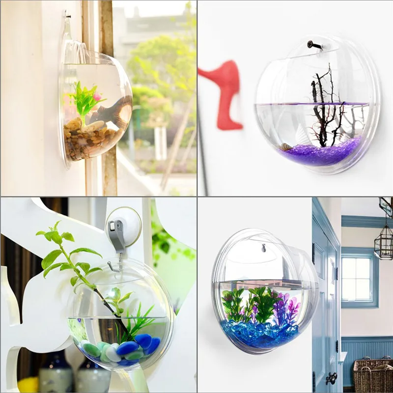 Transparent acryl hängen wand  – Aquarium Plant Design Bewertung und Preis
